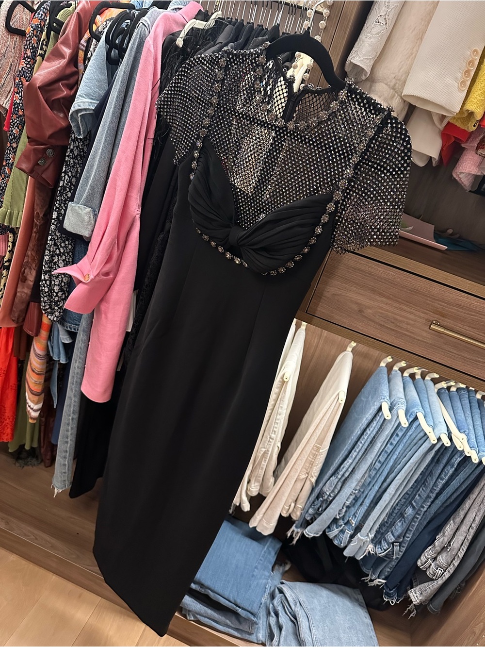 BLACK Self Portrait Midi